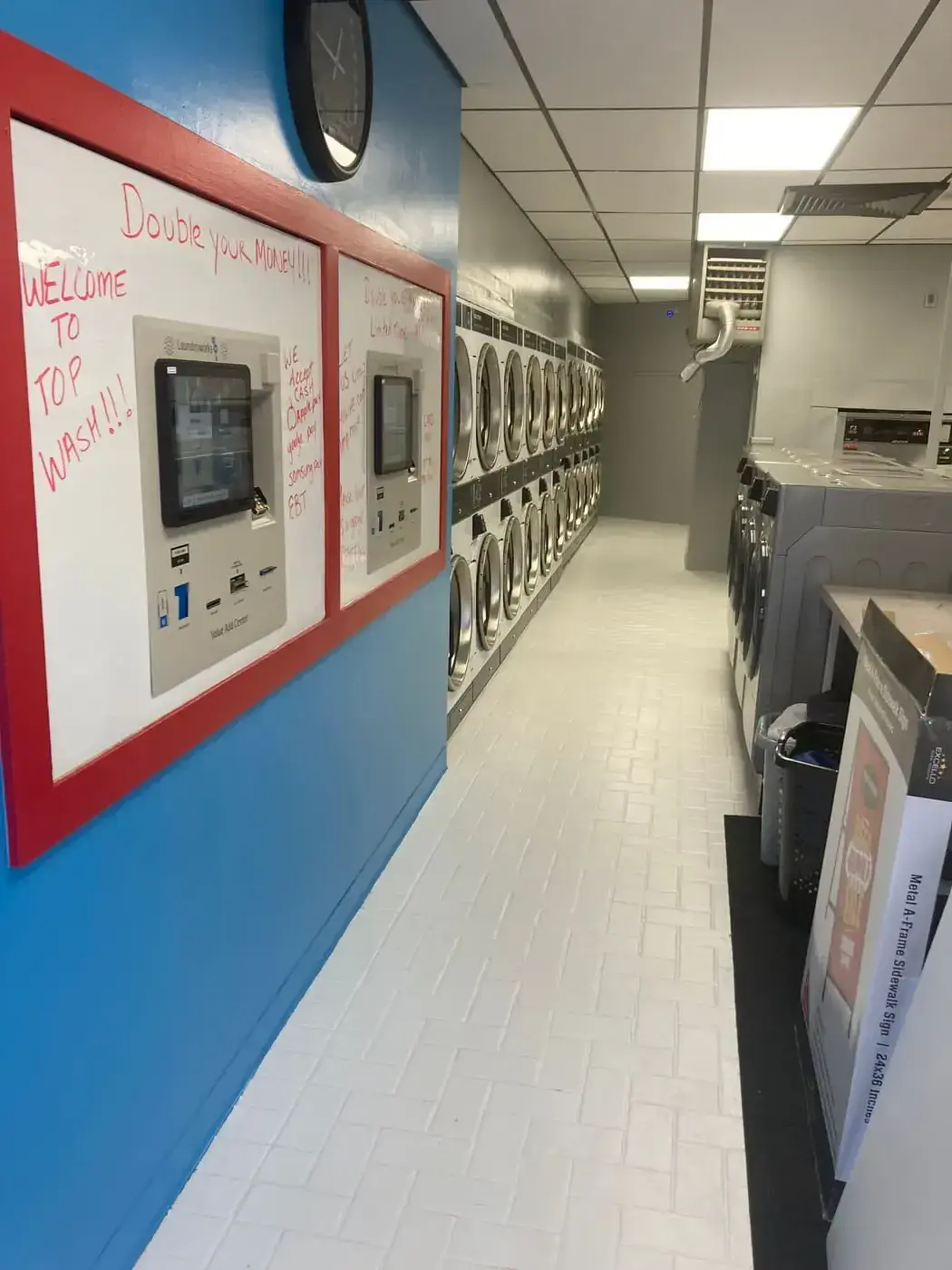 Modern laundromat interior in Dorchester